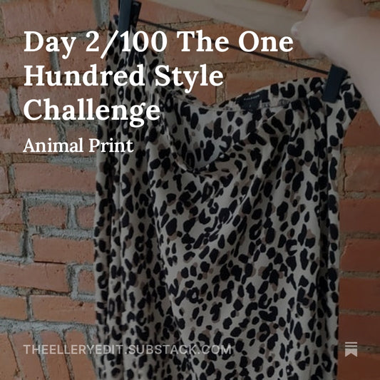Day 2 Animal Print- The One Hundred Style Challenge
