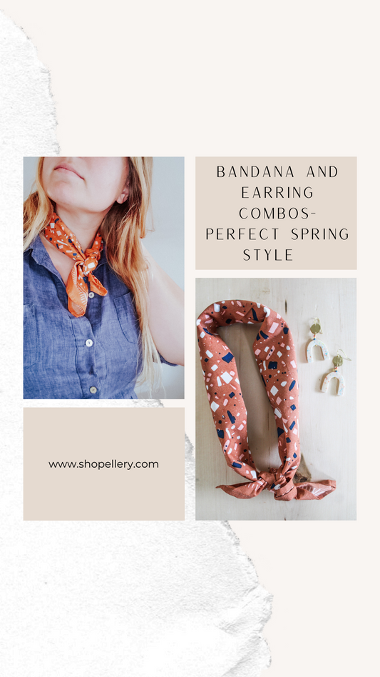 Spring Outfit Inspiration- Earrings and Bandana Pairings Ellery 