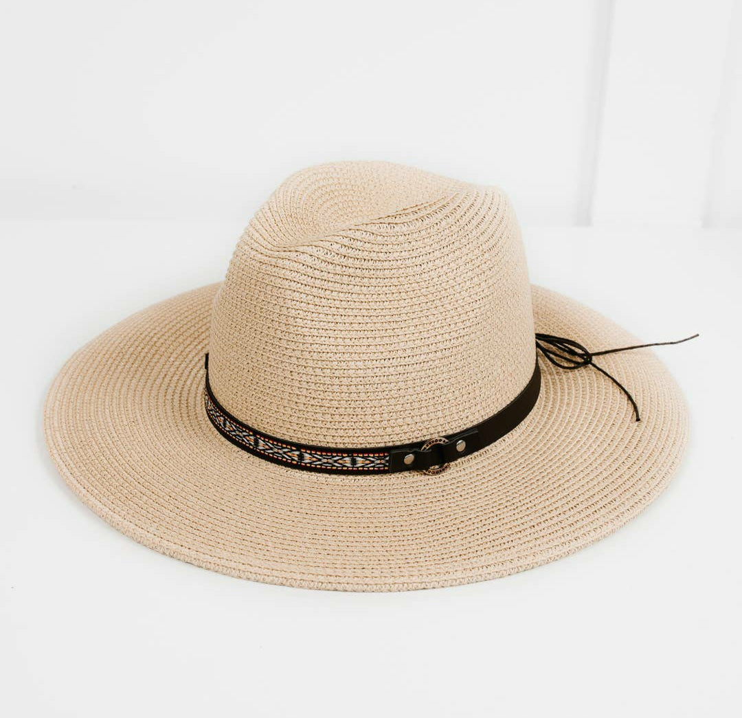 Carolina Packable Sun Hat- Cream