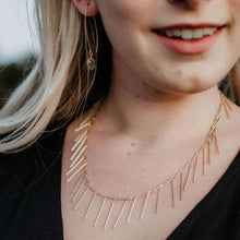 Load image into Gallery viewer, GOLD FRINGE NECKLACE