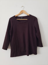 Load image into Gallery viewer, SPENSE KNITE CHOCOLATE BROWN SWEATER SIZE LARGE