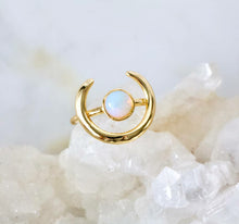 Load image into Gallery viewer, Opalite Horseshoe Ring