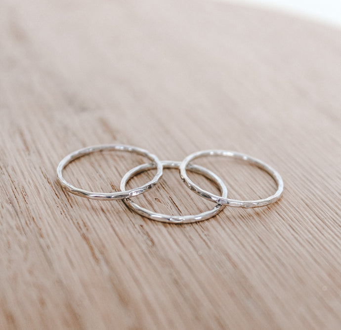 STERLING STACKING RINGS
